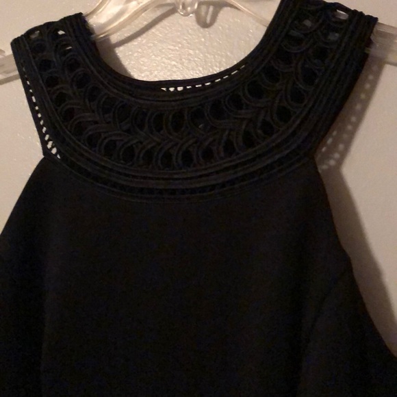 Jessica Simpson Sheath Scuba Black Dress - Picture 2 of 5